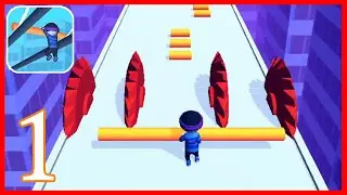 Roof Rails - Gameplay Walkthrough Part 1 Level 1-15 (Android,iOS)