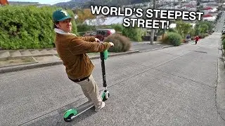 WORLD'S STEEPEST STREET VS LIME SCOOTER!