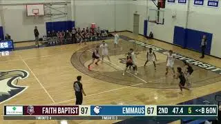 Emmaus University vs Faith Baptist Bible College Men's College Basketball