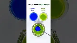 How to make Dark Green?! #colormixing #satisfying #asmr #watercolor