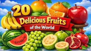 Cartoon Fruits Names for Kids | Fun Learning 🍉🍍 KK KIDS TV