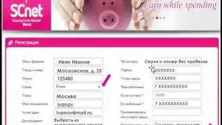 Регистрация в компанию Scnet