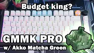 GMMK PRO build w/ Akko Matcha Green switches  - Budget Linear King?