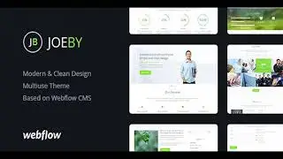 Joeby | Modern & Clean Design Webflow CMS Theme | Themeforest Website Templates and Themes
