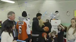 Sixers and Flyers donate $15,000 worth of sports gear to Kensington kids