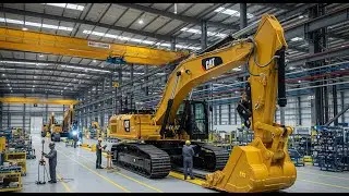 How Caterpillar Giant Excavators Are Made | Inside the Heavy Machinery Factory (Full Process)