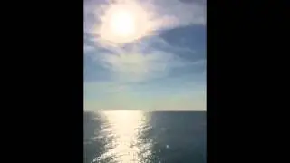 Orb activity during memorial service/ash drop in ocean.