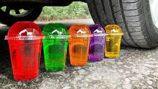 Crushing Crunchy & Soft Things by Car, Coca Cola Mentos ,Juice ,eggs Orbeez ,Slime ,M&M Candy vs Car