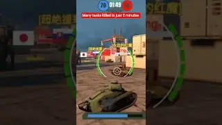 Destroyed So Many Tanks in Just 2 Minutes 😱💥 | War of Tanks #Shorts