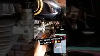 How to make the sound heavy with the carburettor of a bullet #trending #shorts #viral #shortvideo...