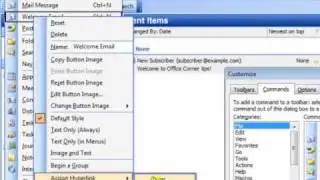 Outlook canned answers at the touch of a button