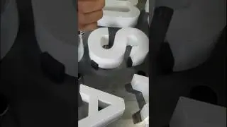 3D epoxy resin channel letter(trimless) by resin dispenser(DS-PRO100)
