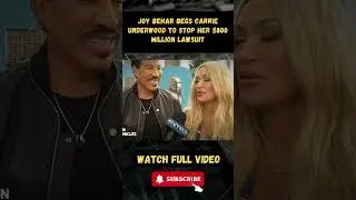 Joy Behar BEGS Carrie Underwood To STOP Her $800 MILLION Lawsuit Against The View part 3