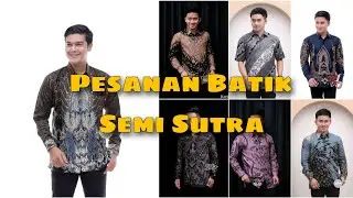 Pesanan Batik Semi Sutra dan Katun Prima #fashion #batik #batikmurah #batikpekalongan #kemejapria