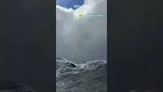 Massive avalanche hits a hill station in India-administrated Kashmir