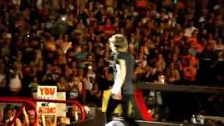 One Direction-Harry brings a little boy on stage in Nashville 8/19/14