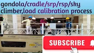 #Load cell calibration of Suspended Rope Platform/Srp/Rsp,cradle,Gondola,sky climber #construction
