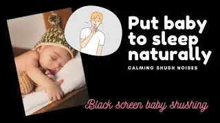 SHUSHING and FAN WHITE NOISES TO PUT BABY TO SLEEP NATURALLY | Womb mimicking sounds 