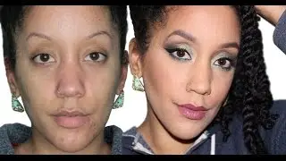 Green Makeup Tutorial ft. $1.00 EYESHADOW