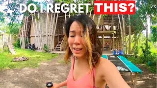 No mosquito nets, no ac in a bamboo treehouse🇵🇭 City girl choses to live off the grid Mango Hostel