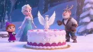 The Angel Cake Elsa Saved for Sven 4 🎂❄️ | Frozen Friends Return!