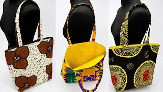 HOW TO MAKE THIS TRENDY ANKARA TOTE BAG l EASIEST METHOD