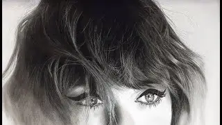 How to draw Hyper Realistic Hair |Taylor Swift | Step by Step Tutorial