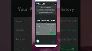 XVG Token withdrawal proof || Free XVG Mining with XVG Binance address #cryptocurrency