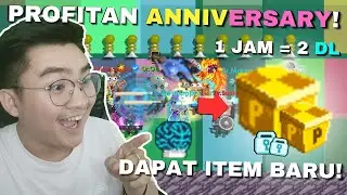 2DL/JAM CLEAN PROFIT CUMA NYANTAI!! PROFITAN ANNIVERSARY 2025! Growtopia Profit 2025