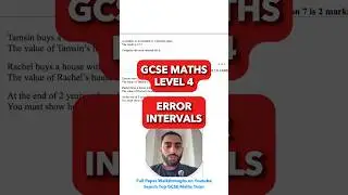 GCSE Tricky Maths Challenge Made Easy: Master ERROR INTERVALS in 60 seconds! ⚡