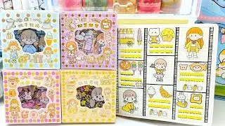 🧚 [ASMR] Cute & Aesthetic Journal Ideas 💛Yellow Theme 🌈 Kawaii Stickers #asmr #sticker #journal #diy