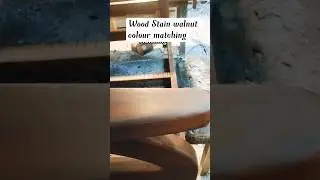wood Stain walnut colour matching #ytshortsindia #wood #furniture #ytshorts