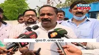 Newly Elected Cuttack Mayor Subhash Singh & Winning BJD Corporators Meet CM Naveen Patnaik