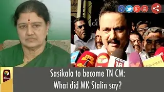 Sasikala to become TN CM: What did MK Stalin say?