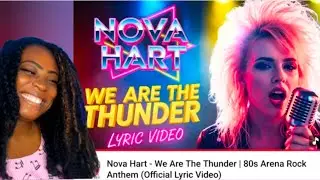 Первая реакция Nova Hart &mdash; We Are The Thunder | Гимн рок-музыки 80-х (официальное лирическое видео)