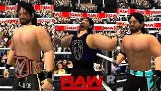 WR3D Styles, Reigns & Rollins vs. Lashley, McIntyre & Corbin: Raw