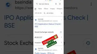 ✅🛑How to check mamata machinery IPO allotment status on linkintime and bse website #shorts #ipogmp