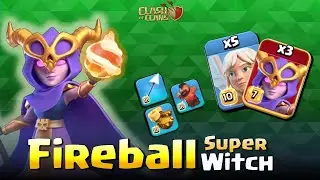 Super Witch Fireball | TH 17 Attack Strategy Legend League | Clash Of Clans | Dandi COC
