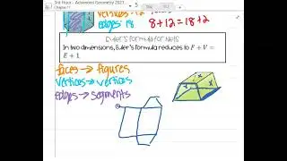 Advanced Geometry - 11.1 Space Figures and Cross Sections