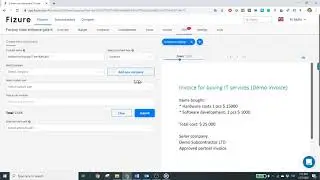 Collecting and approving invoices on Fizure construction cost control software demo video