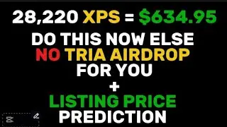 ⚠️ SECURE Your TRIA AIRDROP by doing this now or LOSE it