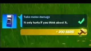 Take melee damage Fortnite - Free Guy Quest Challenges