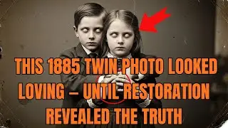 This 1885 Twin Photo Looked Loving — Until Restoration Revealed the Truth