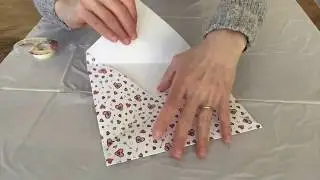 Homemade envelope with 1 scrapbooking paper 12