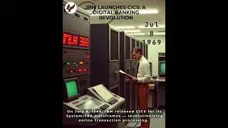 July 8, 1969 &ndash; IBM Launches CICS: A Digital Banking Revolution #IBMCICS #MainframeHistory #System360