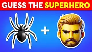 Угадай супергероя по эмодзи? 🕷🦸 Викторина по эмодзи супергероев Marvel и DC