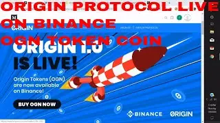 Ogn Coin Token by Origin Protocol Coin listed on Binance News today