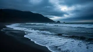 Midnight Ocean Ambience | Gentle Waves for Insomnia Relief and Emotional Recovery