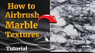 How to Airbrush Marble Textures Easily | #airbrushtutorial