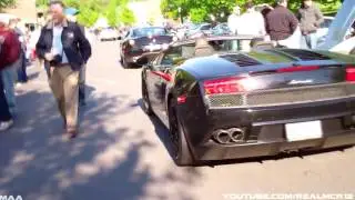 Lamborghini LP560 Spyder & Ferrari 599 GTB Engine Sounds!